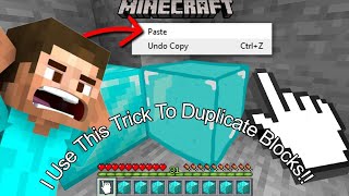 Minecraft But I Can Use quotCOPYquot Tool For Duplicate Blocks [upl. by O'Dell]