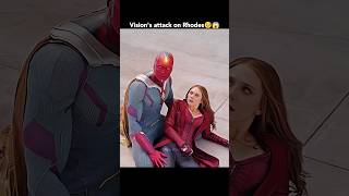 Visions attack on Rhodes by mistake and Tony Stark cant save him 🥺😱shorts ytshorts marvel [upl. by Jadwiga]