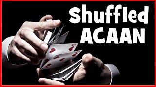 Shuffled ACAAN Card Trick with Tutorial  Any Card At Any Number Berglas Effect [upl. by Niwri]