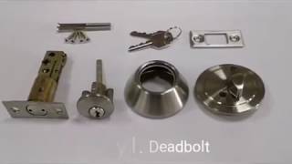 How to Install a Single Cylinder Combo Lockset [upl. by Nhguav]