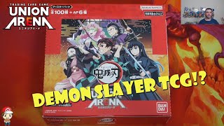 Demon Slayer Union Arena Booster Box Opening This was a GOOD Box [upl. by Hairacaz]