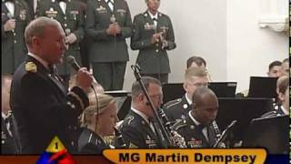 Christmas in Killarney sung by Major General Martin Dempsey with the 1st Armored Division Band [upl. by Yeloc786]