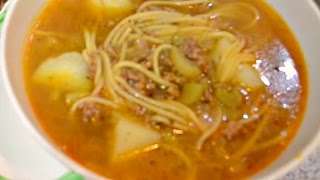 Sopa a La Minuta  Cocina Típica Peruana [upl. by Eissirk856]