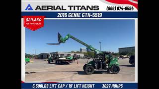 2016 GENIE GTH5519 SN6901 FOR SALE genie telehandler [upl. by Anial]