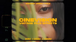 Cinevision Vintage Film Effects 8mm 16mm 35mm Film Overlays [upl. by Srini]