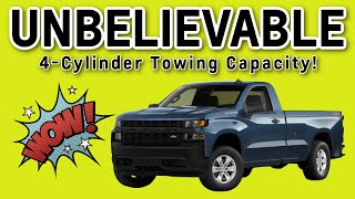 2021 Chevrolet Silverado Work Truck Unbelievable 4 Cylinder Towing Capacity [upl. by Sahpec481]