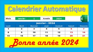 Créer le Calendrier de 2024 🎂 🗓️ [upl. by Nnadroj]