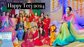 Teejako rahara aayo Bari lai  Teej celebration 2024 LeconfieldUk [upl. by Nide]