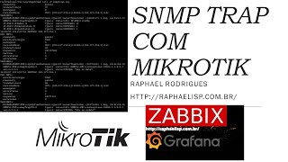 zabbix SNMP TRAP com Zabbix e Mikrotik live [upl. by Lielos87]