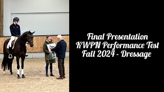 Final presentation KWPN Fall Performance test  Newly approved Dressage stallions 2024 [upl. by Eenram]