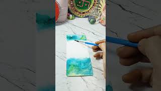 Inspirational Water Colour Bookmark shorts youtube youtubeshorts trending [upl. by Neelrahs]