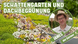 Ideen für Schatten im Garten und Grüne Dächer I James der Gärtner [upl. by Johannessen]