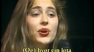 SISSEL KYRKJEBØ  Tidin Rennur Time is running  1991 TV Concert  HQ video with Subtitles [upl. by Anirb]