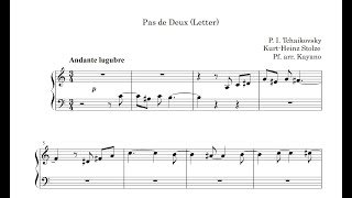 Ballet quotOneginquot Pas de Deux 2 Letter Piano Arrangement [upl. by Trella]