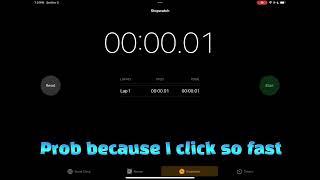 I stopped the stopwatch in 1 millisecond [upl. by Attenyt]