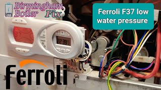 Ferroli f37 code we repressurise it and get up and running also Heatline repair wireless roomstat [upl. by Anisirhc]