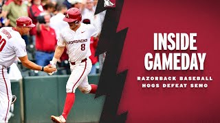 Inside Gameday Hogs Defeat SEMO  RAZORBACK BASEBALL [upl. by Eleira69]