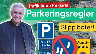 Trafiklärare Förklarar Parkeringsskyltar amp Parkeringsregler [upl. by Perle332]