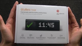 ⏰ LAMETRIC Time  Horloge connectée WiFi avec applications  Unboxing  Déballage [upl. by Korrie]