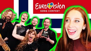 LETS REACT TO NORWAYS SONG FOR EUROVISION 2024  GÅTE  quotULVEHAMquot [upl. by Craw856]