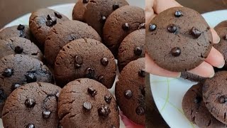 15Min Chocolate chip CookiesMicrowave chocolate chip cookiesTea Time biscuits recipe [upl. by Gnous]