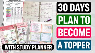 30 DAY PLAN TO STUDY FOR EXAMS RIGHT way to study for exams [upl. by Gonick]