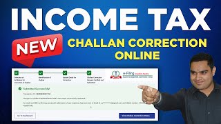 Income Tax TDS Challan Correction  Challan Correct in Income Tax  Assesement Year Correction [upl. by Ava]