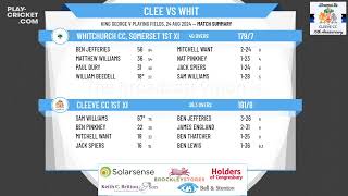 Cleeve CC 1st XI v Whitchurch CC Somerset 1st XI [upl. by Eidua]