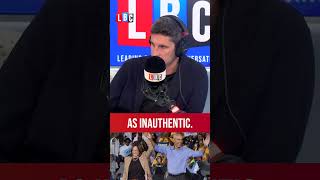 Caller brands Kamala Harris inauthentic fake and a liar  LBC [upl. by Atiniv]