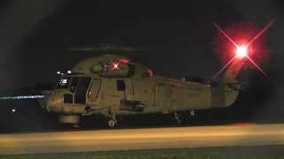 RNZN SH2G Seasprite Night Start amp Take Off RNZAF [upl. by Poppas]