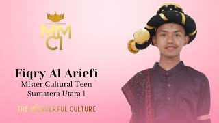 VIDEO PROFIL  FIQRY AL ARIEFI Mister Cultural Teen Sumatera Utara 1 2024 TheWonderfulCulture [upl. by Sholes]