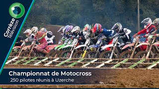 Championnat de Motocross  250 pilotes réunis à Uzerche [upl. by Johnette]