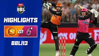 Perth Scorchers v Sydney Sixers  BBL13 [upl. by Anevad]