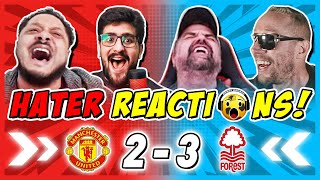 MAN UTD RIVALS amp HATERS SMUG 🤣 REACTION SMUG TO MAN UTD 23 NOTTINGHAM FOREST  PREMIER LEAGUE [upl. by Ennylhsa]