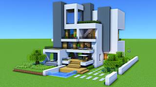 How To Build a Mega Modern Mansion In Minecraft 1  Including Interior [upl. by Flor]