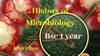 History Of Microbiology Bsc I Year  Microbiology [upl. by Conlee468]