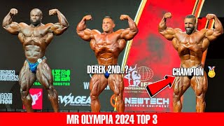 Mr Olympia 2024 Top 3 🏅  Hadi Choopan Win [upl. by Yromem]