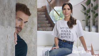 Victoria and David Beckham Recreate Their Be Honest Moment for Uber Eats Super Bowl Teaser Video [upl. by Recha563]