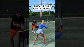 Cross Court Forehand Flight Path feat TennisWithEma [upl. by Godfrey234]