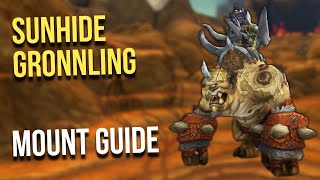 Easiest Sunhide Gronnling 100 Drop Mount Guide WoW [upl. by Atteynad733]