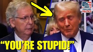 McConnell PUBLICLY ROASTS Trump quotBeyond Politically Stupidquot [upl. by Goldshell]