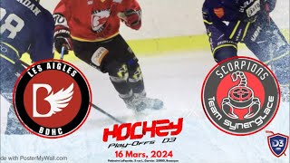 Match de Hockey sur Glace Playoffs D3 Besançon vs Mulhouse en direct [upl. by Akeryt]