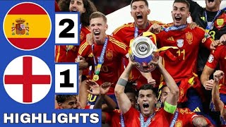 Spain vs England 21  All Goals amp Extended Highlights  Euro Final2024 [upl. by Nnov694]