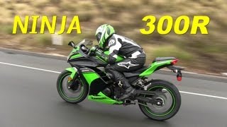 NINJA 300 Freeway Ride in the rain  2013 Kawasaki NINJA 300 Special Edition with ABS [upl. by Inot]