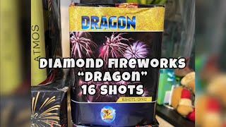 DRAGON by Diamond Fireworks 16 shots Merry Christmas 2023 Aerial DiamondFireworks [upl. by Lacee]