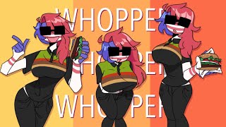 WHOPPER WHOPPER WHOPPER  animation meme  countryhumans America [upl. by Noraj]