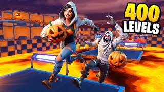 FORTNITE  400 LEVEL HALLOWEEN DEATHRUN [upl. by Oriane]