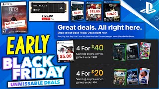 EARLY Black Friday 2023 DEALS Live Now Awesome CHEAP PS4PS5 Game Deals to Buy [upl. by Hacissej]