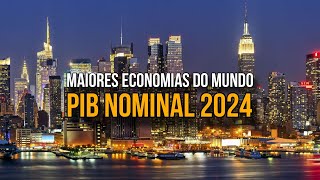 As 20 Maiores Economias Do Mundo  PIB NOMINAL 2024 [upl. by Adnolahs112]