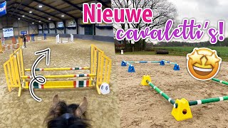 PARCOURS SPRINGEN met Marley en nieuwe CAVALETTIS  felinehoi VLOG 520 [upl. by Ydor]